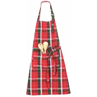 Forbyt kuchyňská zástěra vánoční 19521 ČERVENÉ KÁRO 70x90cm – Zboží Dáma