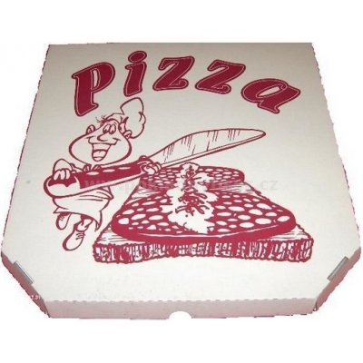 Krabice na pizzu Velikost: Pizza krabice 33 x 33 x 3 cm – Zboží Dáma
