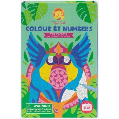 Tiger Tribe Colour By Numbers The Tropics – Hledejceny.cz