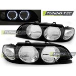BMW E39 09.95-08.00 kompletní kryty Angel Eyes Black - bez čoček H7/H7