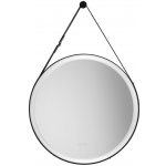 Nova Luce Černé závěsné zrcadlo s LED osvětlením Rems 85 x 64 cm – Hledejceny.cz
