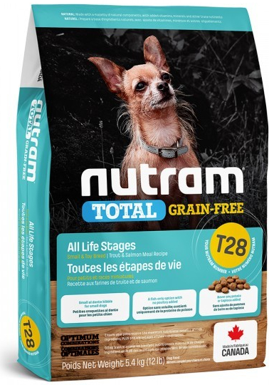 T28 Nutram Total Grain Free Small Breed Salmon Trout Dog 2 x 5,4 kg