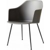 Jídelní židle &Tradition Rely HW33 s područkami black / stone grey