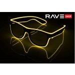 RAVEON Svítící brýle Wayfarer style | Žluté – Zboží Mobilmania