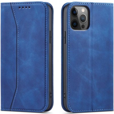 Pouzdro MG Magnet Fancy iPhone 12 Pro Max, modré