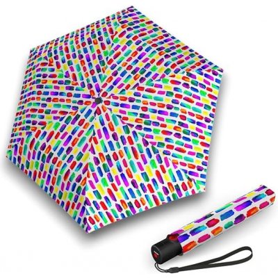 Knirps U.200 create crystal s uv elegantní dámský plně automatický deštník vícebarevný