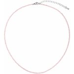 Pavona Náhrdelník s pravými růžovými opály 42012.3 ocel – Zboží Dáma