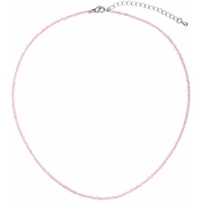 Pavona Náhrdelník s pravými růžovými opály 42012.3 ocel – Zboží Dáma