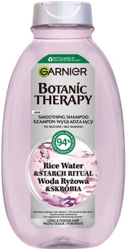 Garnier Botanic Therapy uhlazující šampon pro dlouhé a porézní vlasy Rýžová voda a škrob 400 ml