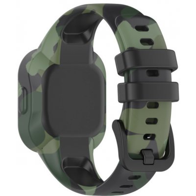 Drakero Silikonový řemínek Army zelený na hodinky Garmin Vivofit JR3 PRCZ-4337