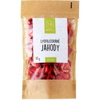 Natu Lyofilizované jahody plátky 45 g