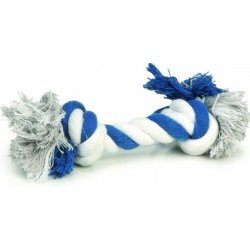 Beeztees Flossy lano modro bílé 20 cm