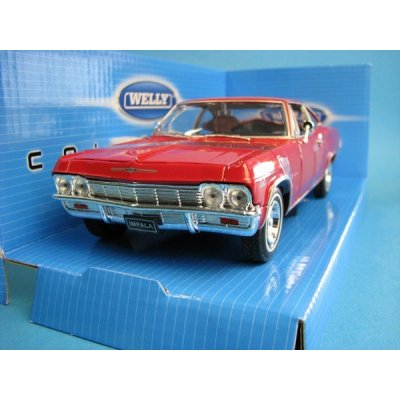 Welly Model Chevrolet Impala SS 396 1965 červená 1:24 – Zboží Mobilmania