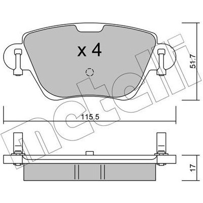 KLOCKI HAM.FORD MONDEO III 00-04 TYL – Hledejceny.cz