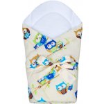 New Baby Zavinovačka s kokosovou vyztuží a mašlí bílá se sovou – Zboží Dáma