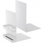 Yamazaki Tower Set dvou bílých kovových zarážek na knihy 18 cm – Zboží Dáma