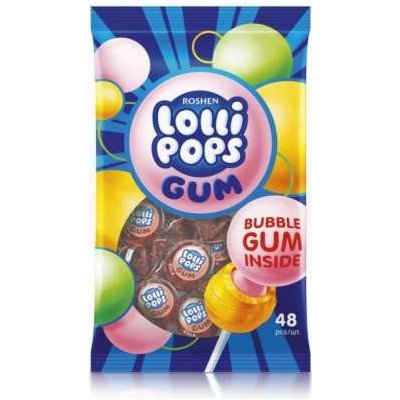 Roshen Lollipops ovocná lízátka se žvýkačkou 48 ks 920 g – Zboží Dáma