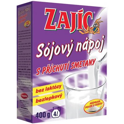 Mogador Sójový nápoj ZAJÍC s příchutí smetany 400 g – Hledejceny.cz