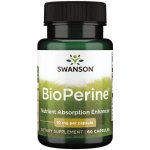 Swanson Bioperine Piperin černý pepř 10 mg x 60 kapslí – Hledejceny.cz