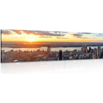 Obraz nádherné panorama města New York - 120x40 cm – Zboží Mobilmania