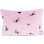 MKLuzkoviny.cz mikroplyš Exclusive Motýlci růžové 50 x 70 cm – Sleviste.cz