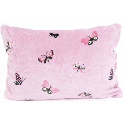 MKLuzkoviny.cz mikroplyš Exclusive Motýlci růžové 50 x 70 cm – Sleviste.cz