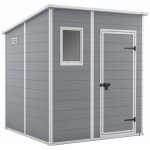 Keter Manor Pent 6 × 6 šedá / bílá – Hledejceny.cz