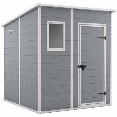 Keter Manor Pent 6 × 6 šedá / bílá – Hledejceny.cz