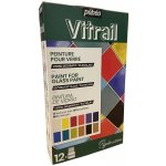 Pébéo Sada barev na sklo Vitrail 12 x 20 ml – Hledejceny.cz