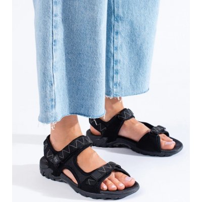 DK Trendy dámské sandály černé bez podpatku – Zboží Dáma