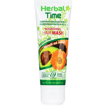 Herbal Time vyživující vlasová maska s Měsíčkem Lékařským a Avokádem 200 ml