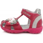 D-D-step svítící kožené sandály AC290-384 21 růžová – Zboží Dáma