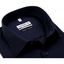 Marvelis comfort fit košile s vetkaným vzorem tmavě modrá