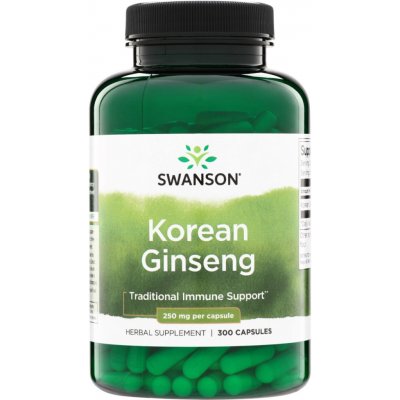 Swanson Žen-šen Korejský Korean Ginseng 250 mg 300 kapslí – Hledejceny.cz