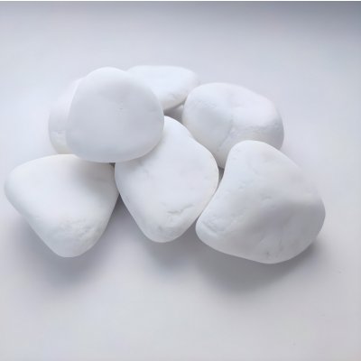 Malovaný kamínek Bílé mramorové kamínky 1 kg – HobbyKompas.cz