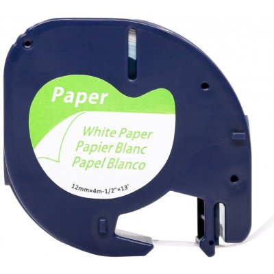 Dymo 59421 12mm x 4m, černý tisk/bílý podklad – Zboží Dáma