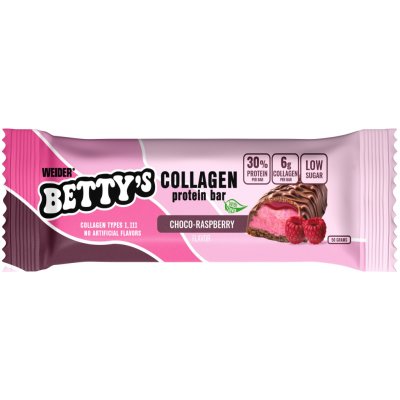 Weider Betty´s Collagen Protein Bar 50 g – Zboží Mobilmania
