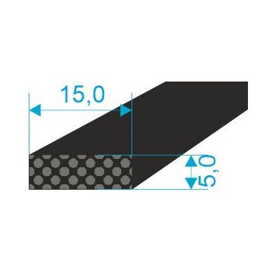 020515 Profilové těsnění 5x15 plné | Zboží Auto