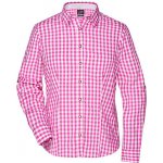 James&Nicholson kostkovaná JN637 Purple – Zboží Dáma