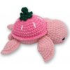 Plyšák Vali Crochet Háčkovaný Strawberry želvička