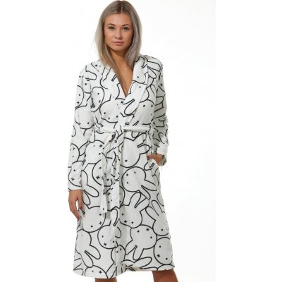 Flísový župan dámský Králíci 1Z1043 bílá – Zboží Dáma