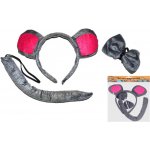 Sada myš s ocasem čelenkou a motýlkem – Sleviste.cz