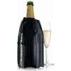 Vývrtka a otvírák lahve 38856606 Vacu Vin Manžetový chladič na šampaňské Black