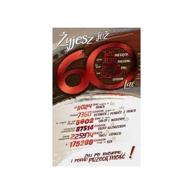 Přání k 60. narozeninám ST04 – Hledejceny.cz