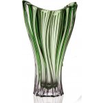 Aurum Crystal BOHEMIA PLANTICA VÁZA 320MM ZELENÁ – Zboží Dáma