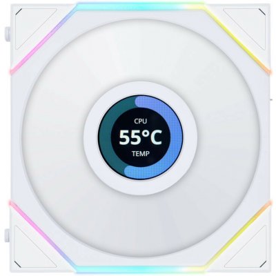 Lian Li UNI FAN TL LCD 120 White 3 ks 12TLLCD3W – Hledejceny.cz