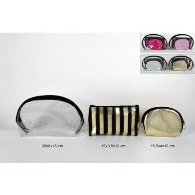 Due Esse Set kosmetických taštiček zaltá 3 ks – Hledejceny.cz