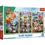 TREFL Dino 3v1 Tlapková patrola/Paw PatrolMovie Dinosauří hrdinové 3x80 dílků – Hledejceny.cz