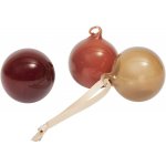 Ferm Living Skleněná vánoční ozdoba Roseate Opaque Ø 4 cm set 3 ks, multi barva, sklo – Hledejceny.cz