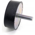 Gumový doraz se šroubem (M12x37) FLOMA KK10 - průměr 7,5 cm, výška 2,8 cm – Sleviste.cz